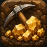 Stylized mining emblem